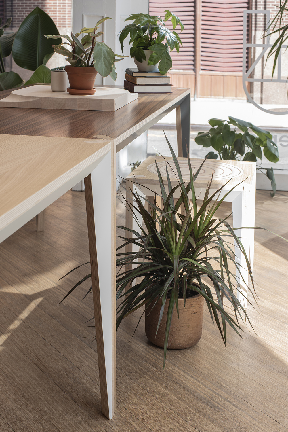 【新品未使用】Fallworks mini table walnut Small Walnut Coffee Table- Design Furniture for Sale- Styylish