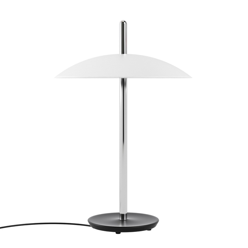 Souda signal table lamp white nickel